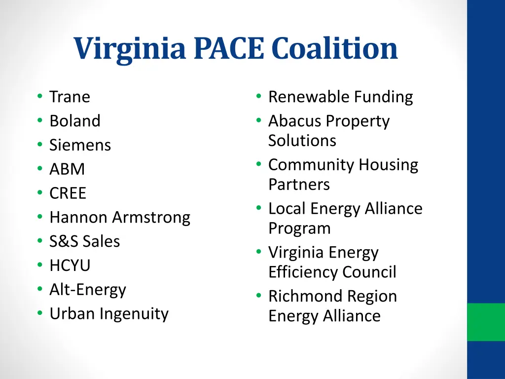 virginia pace coalition