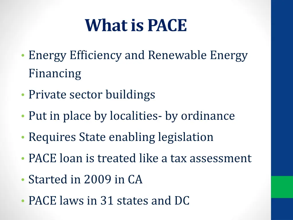 what is pace