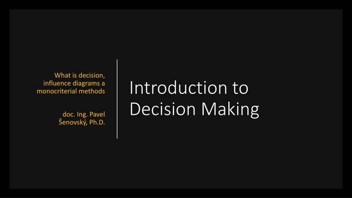 what is decision influence diagrams
