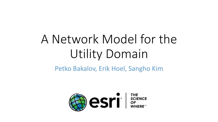 a network model for the utility domain