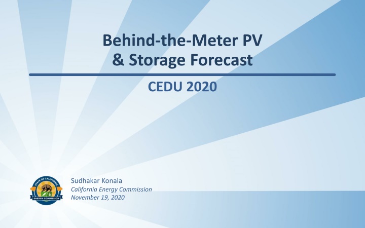 behind the meter pv storage forecast