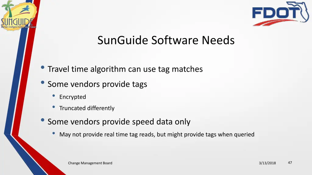 sunguide software needs