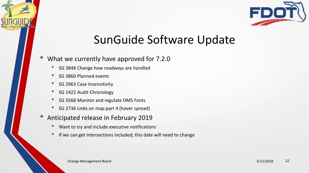 sunguide software update what we currently have 1