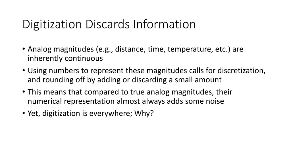 digitization discards information
