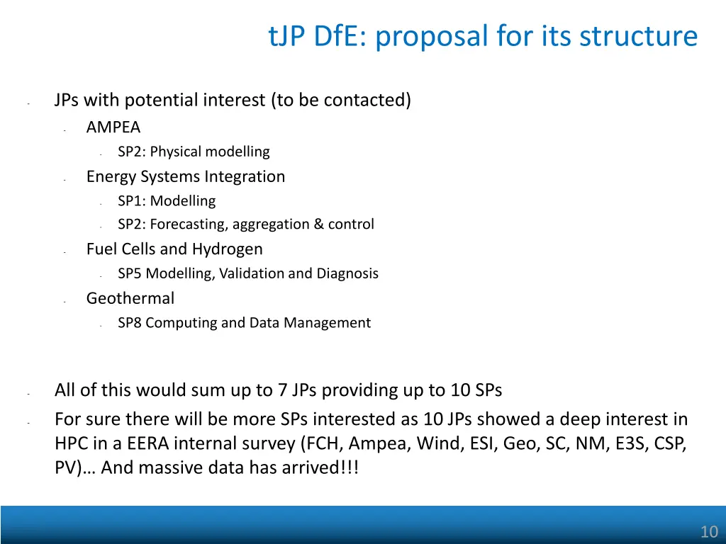 tjp dfe proposal for its structure 1