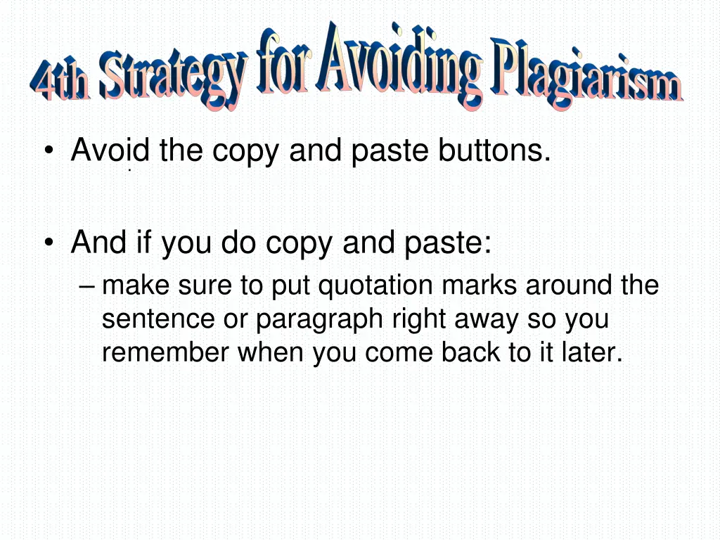avoid the copy and paste buttons