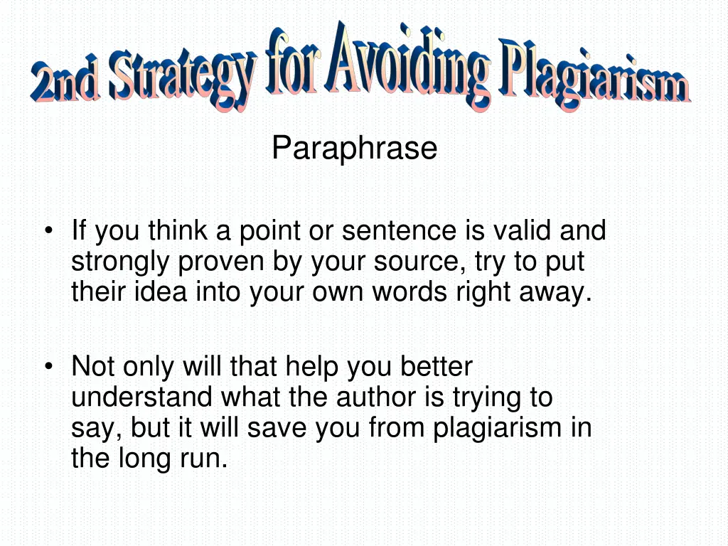 paraphrase
