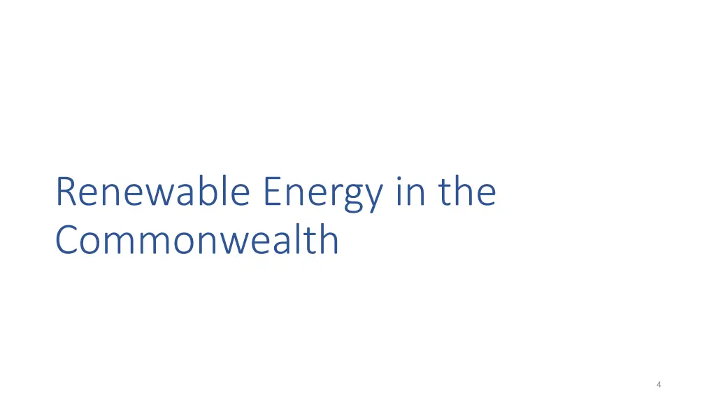 renewable energy in the commonwealth