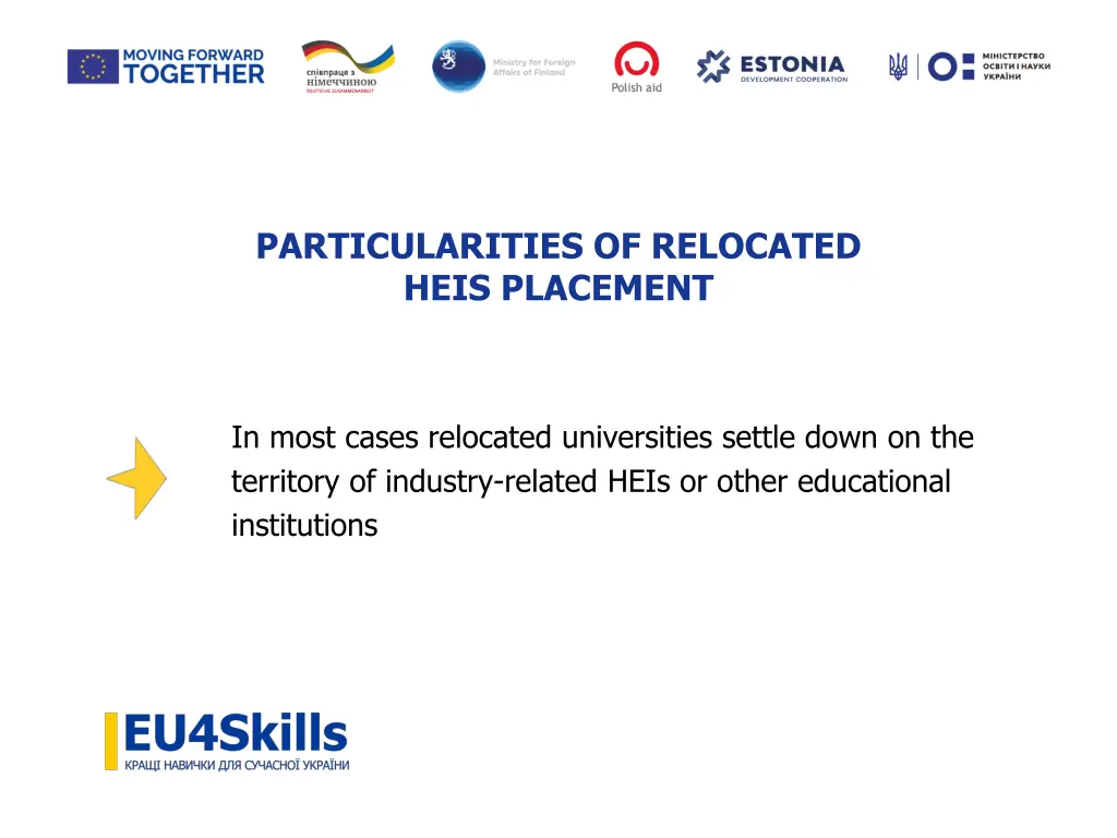 particularities of relocated heis placement