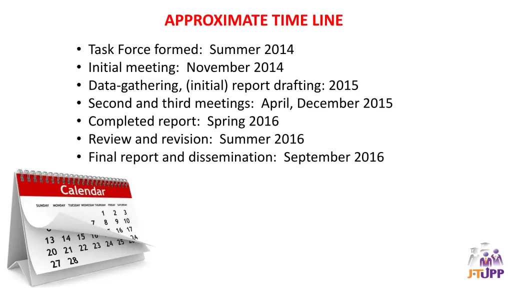 approximate time line