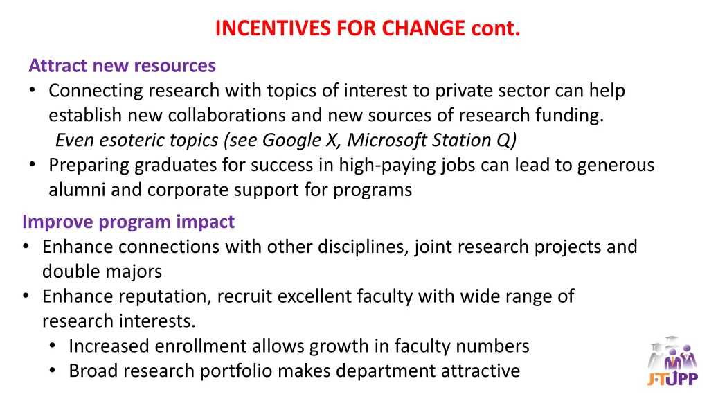 incentives for change cont