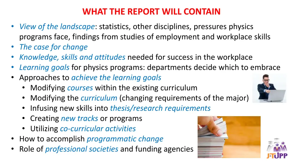 what the report will contain