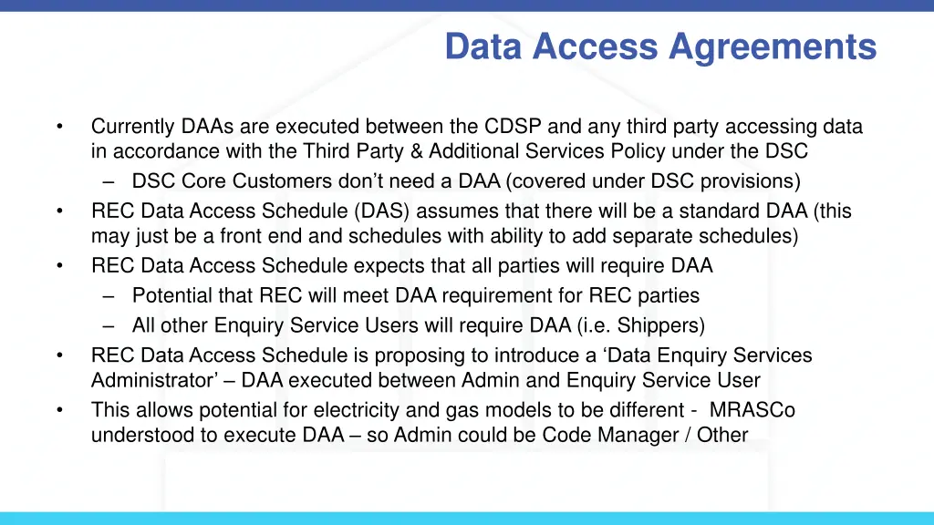 data access agreements