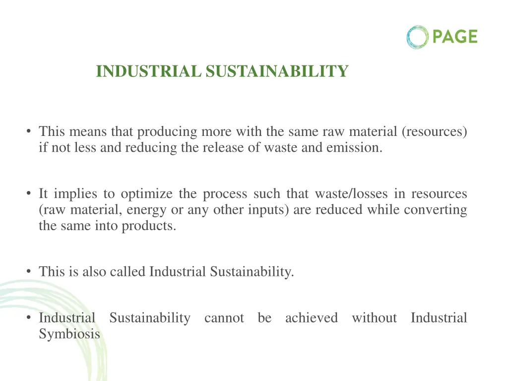 industrial sustainability 1