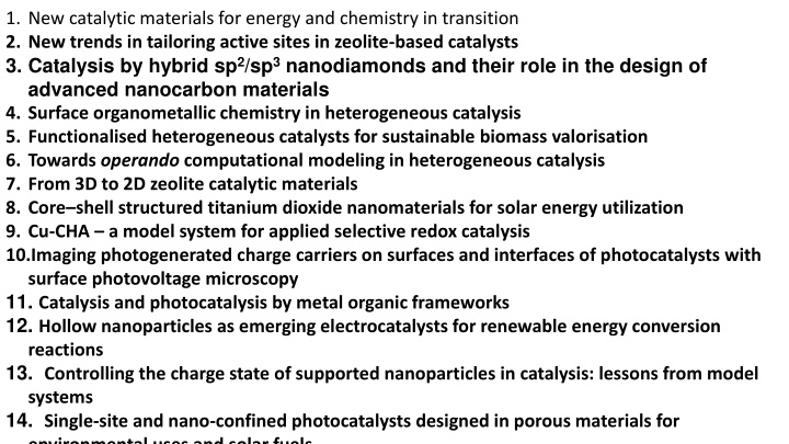 1 new catalytic materials for energy