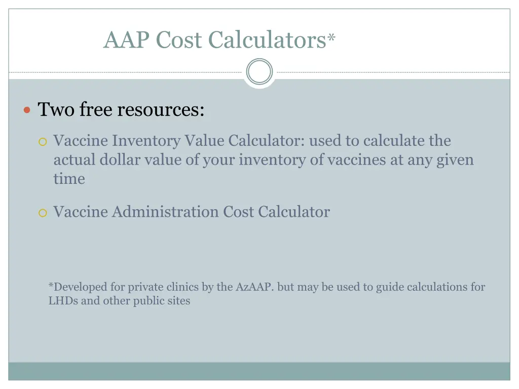 aap cost calculators