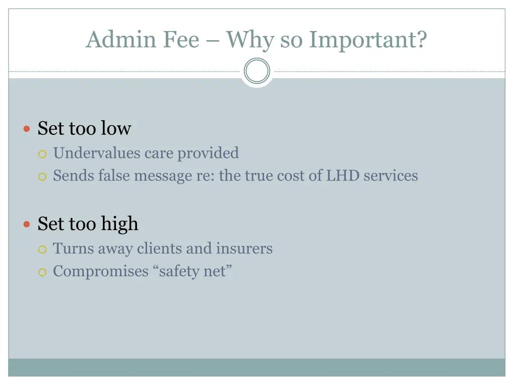 admin fee why so important
