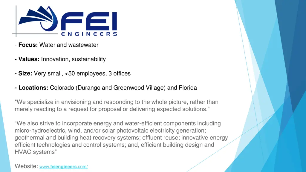 focus water and wastewater