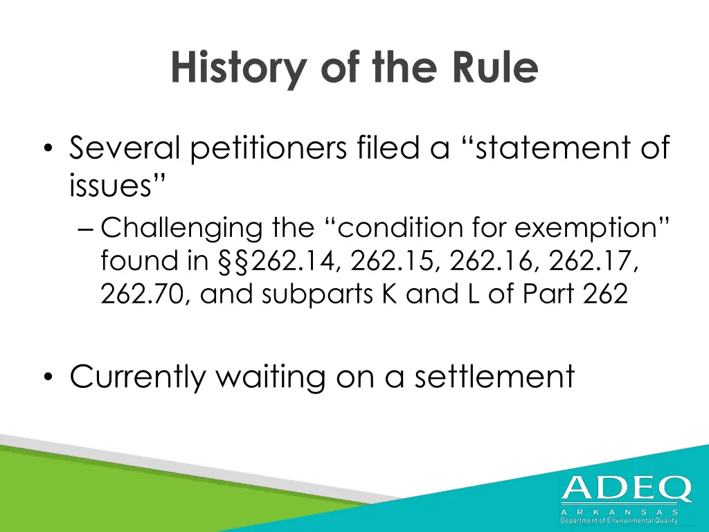 history of the rule 3