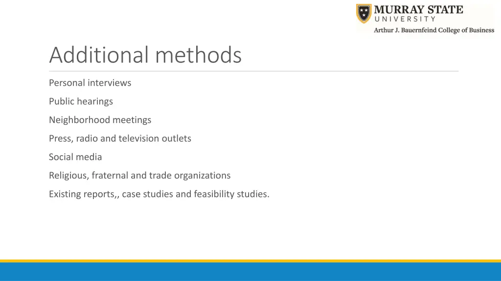 additional methods