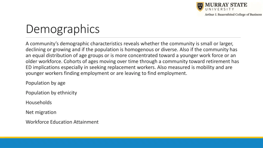 demographics