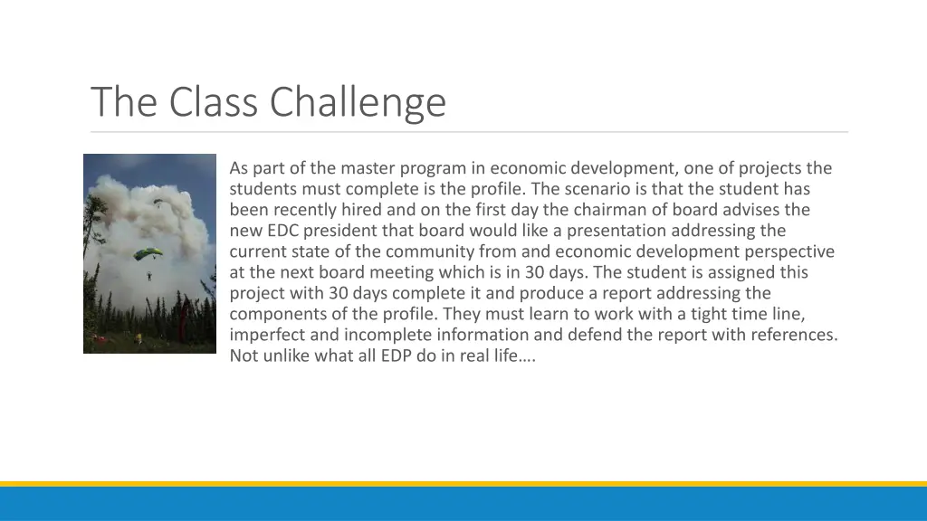 the class challenge