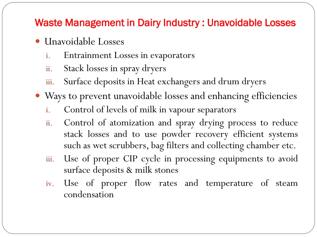 waste management in dairy industry unavoidable