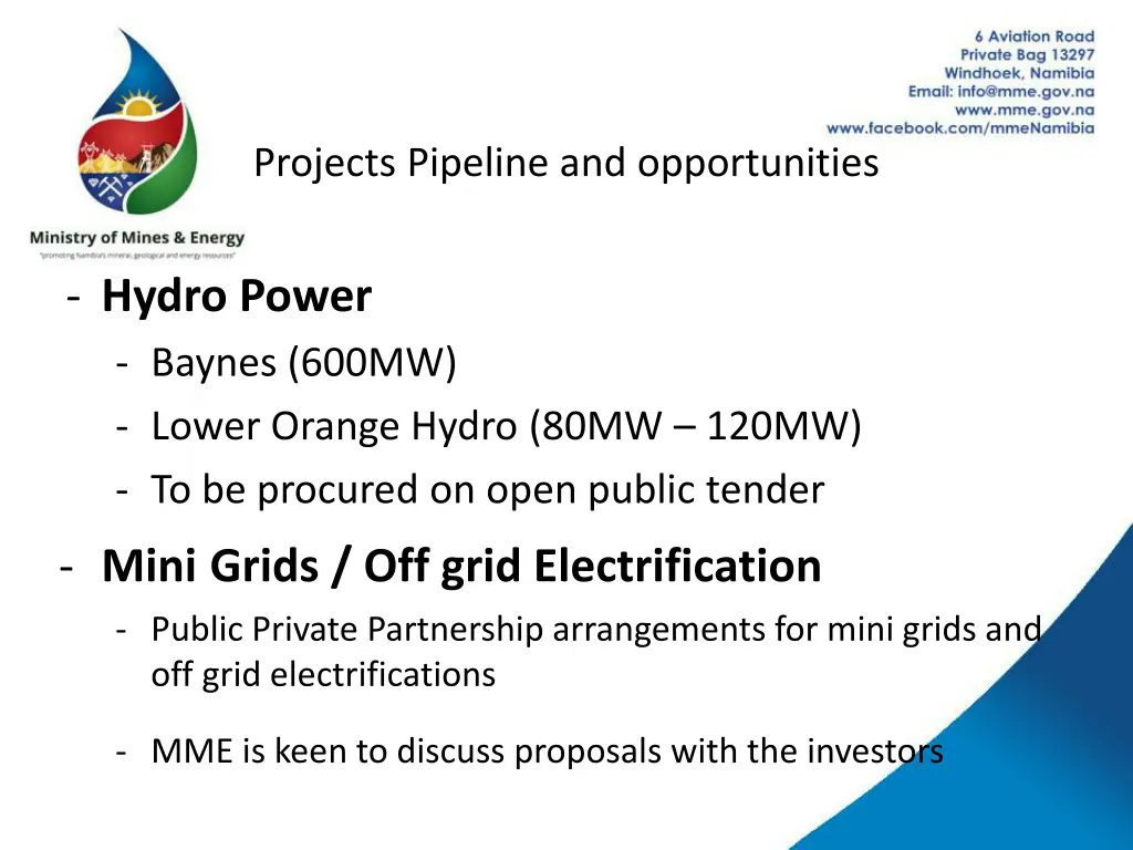 projects pipeline and opportunities 3