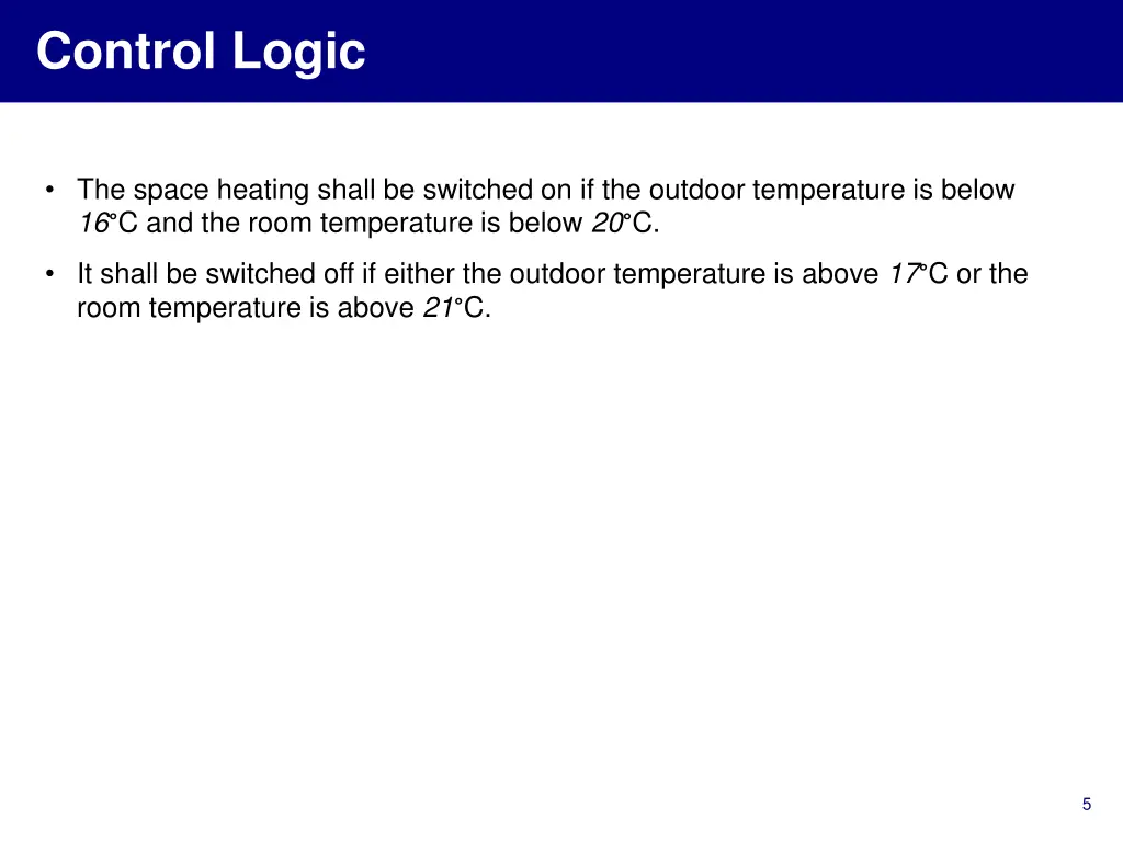 control logic