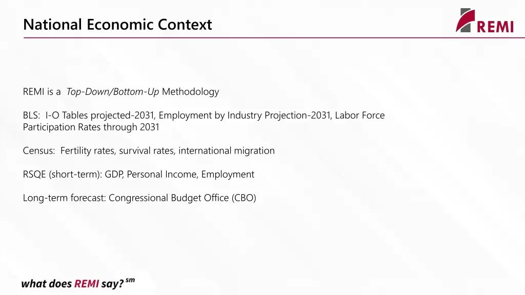 national economic context