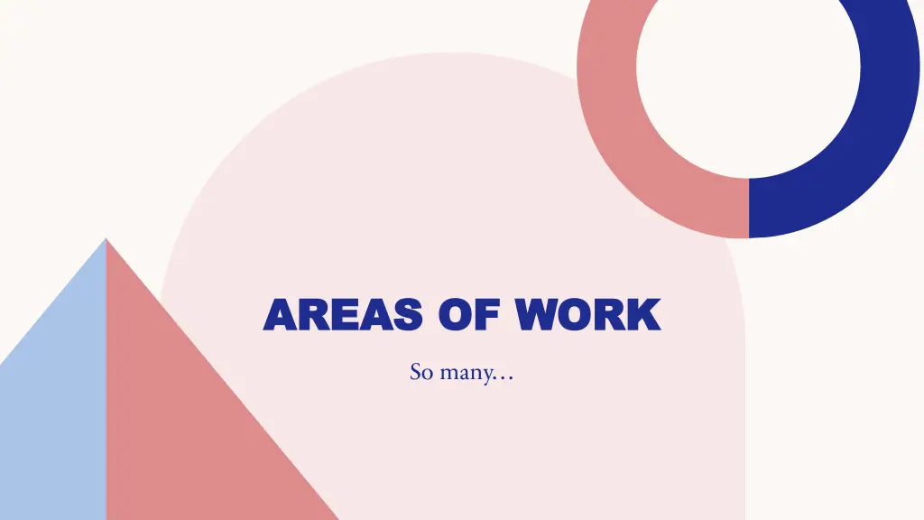 areas of work areas of work so many
