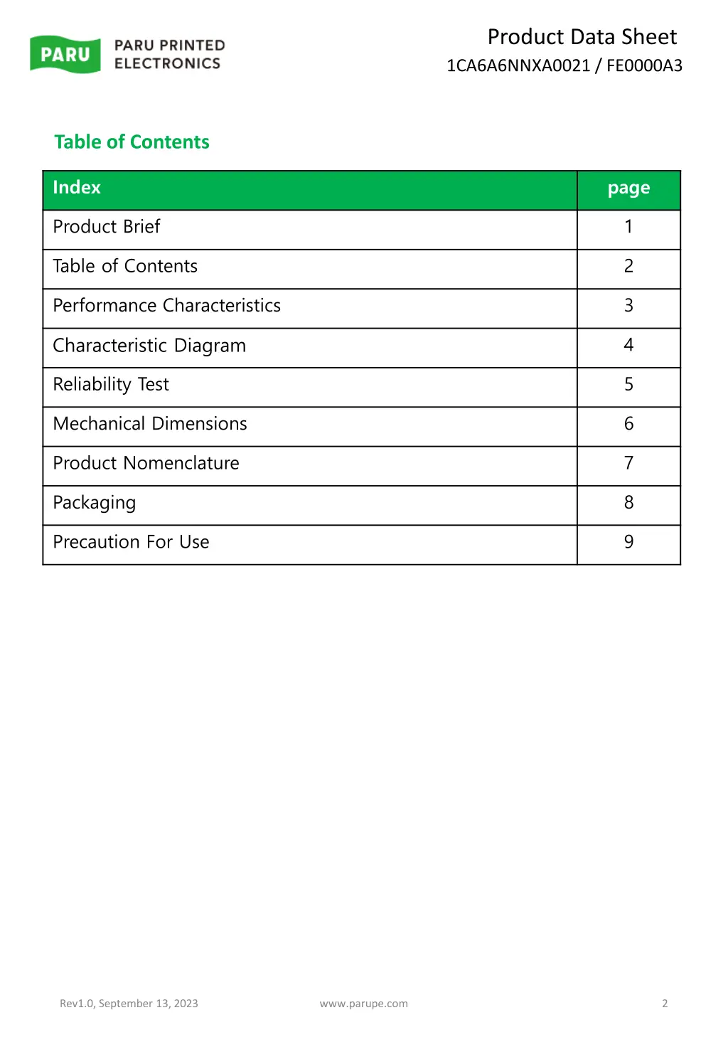 product data sheet 1ca6a6nnxa0021 fe0000a3
