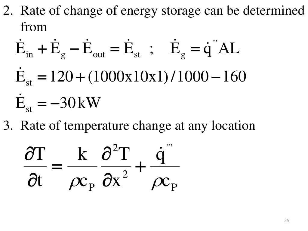 2 rate of change of energy storage
