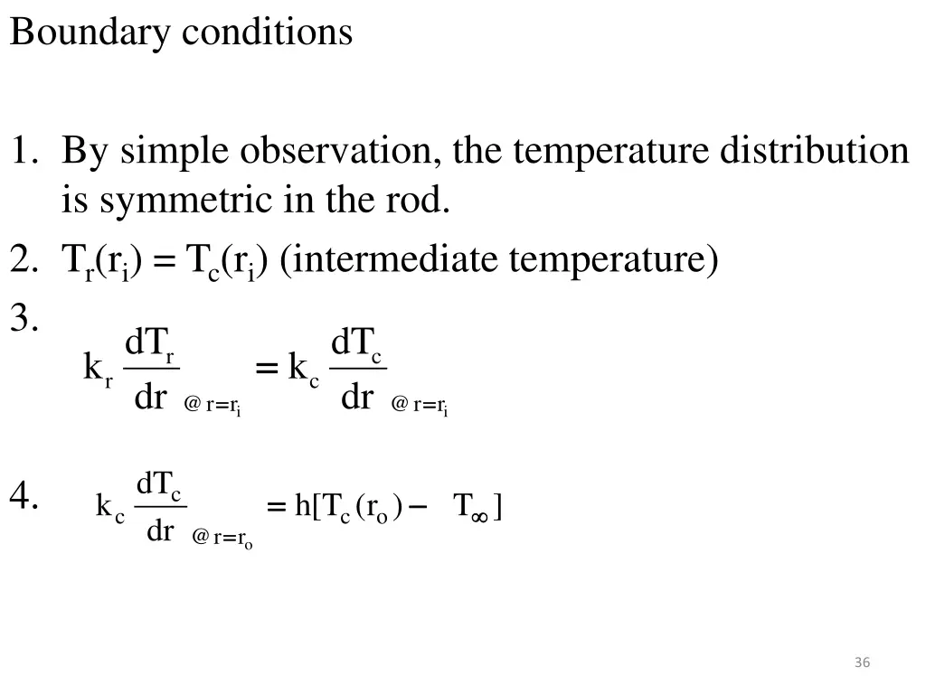 boundary conditions