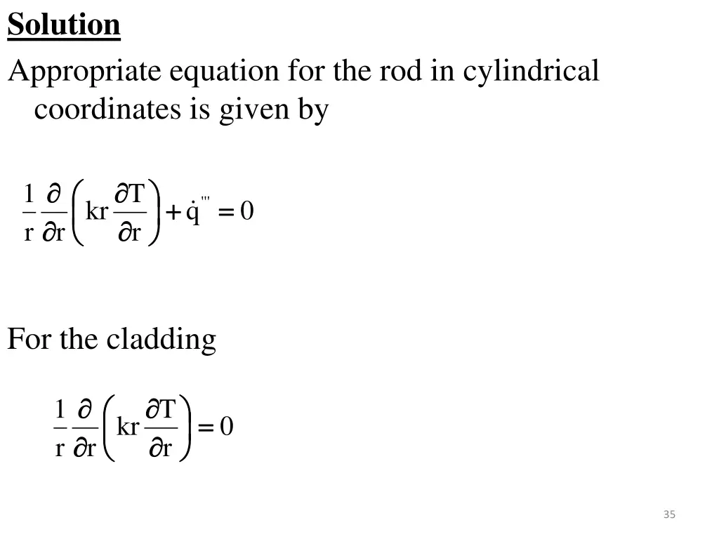 solution appropriate equation