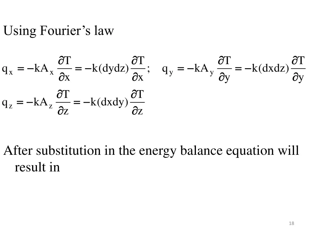 using fourier s law