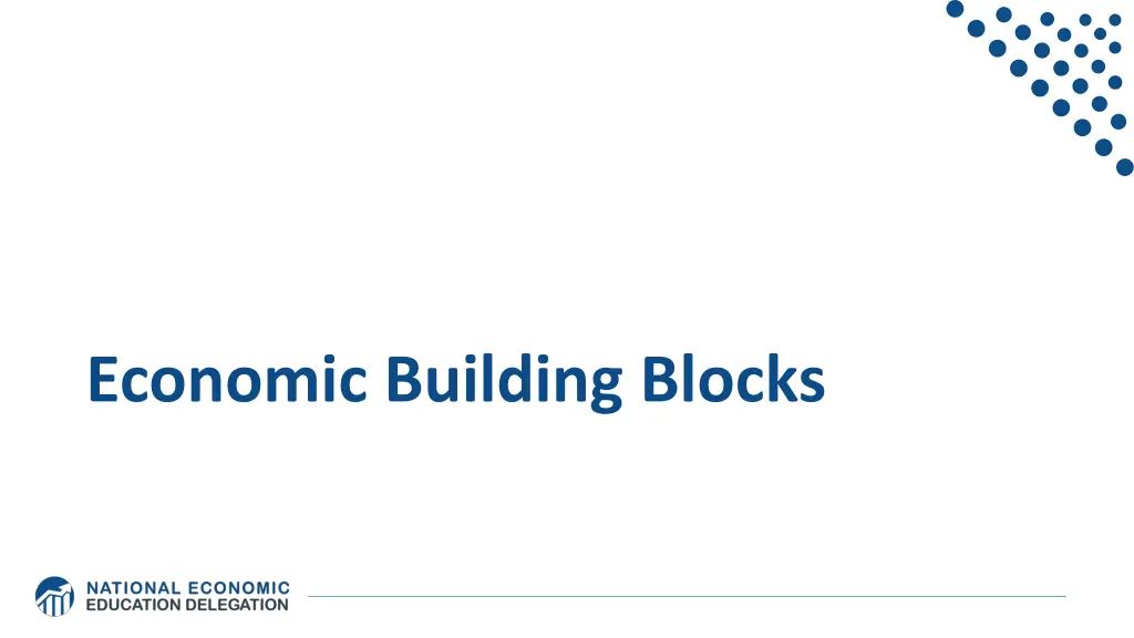 economic building blocks