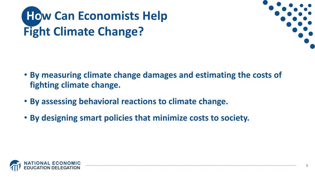 how can economists help fight climate change