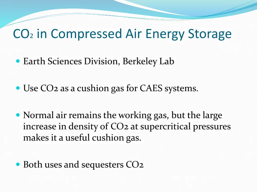 co 2 in compressed air energy storage
