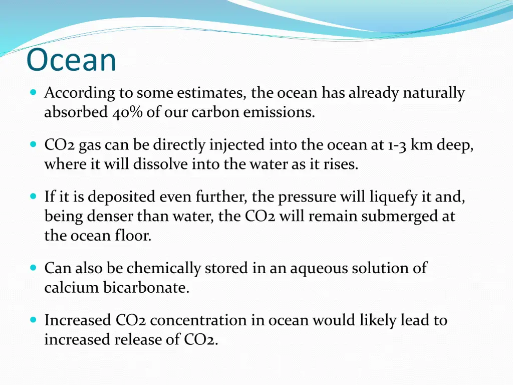 ocean according to some estimates the ocean