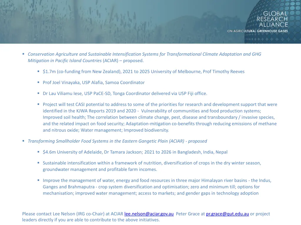 conservation agriculture and sustainable