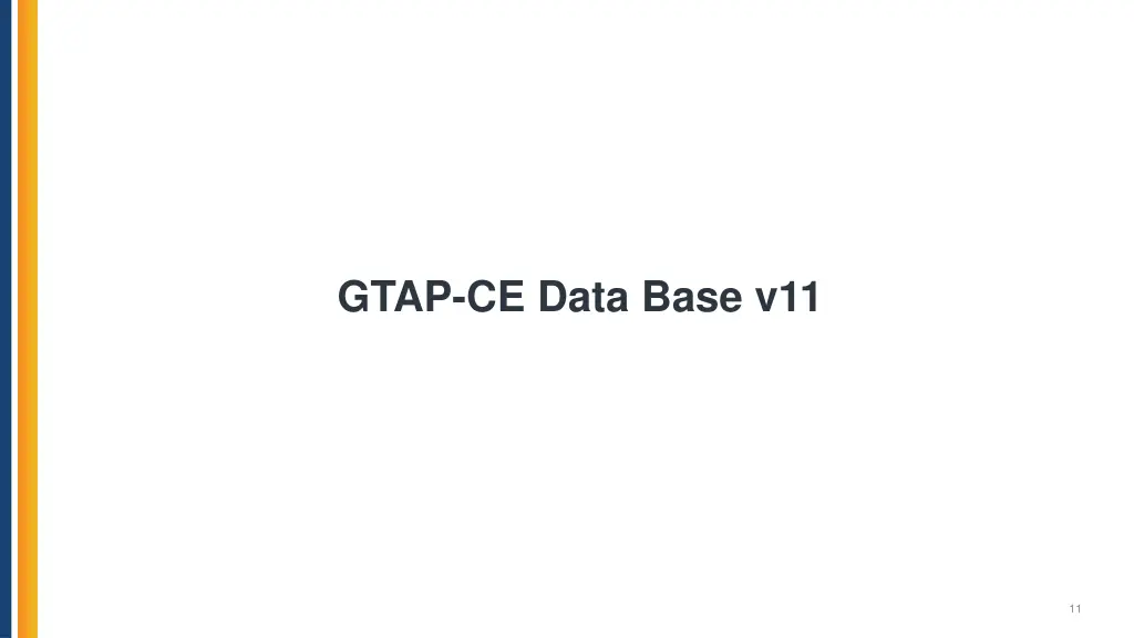 gtap ce data base v11