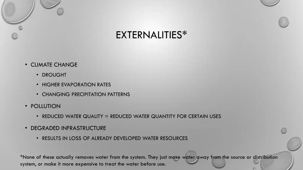 externalities