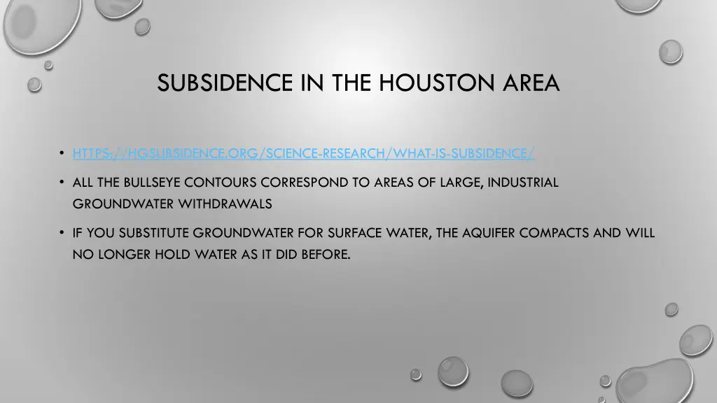 subsidence in the houston area