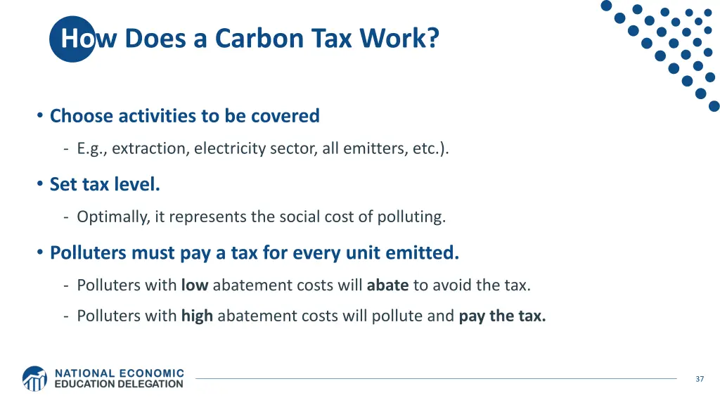 how does a carbon tax work