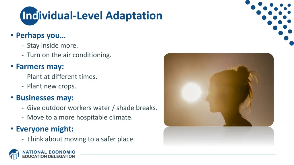individual level adaptation
