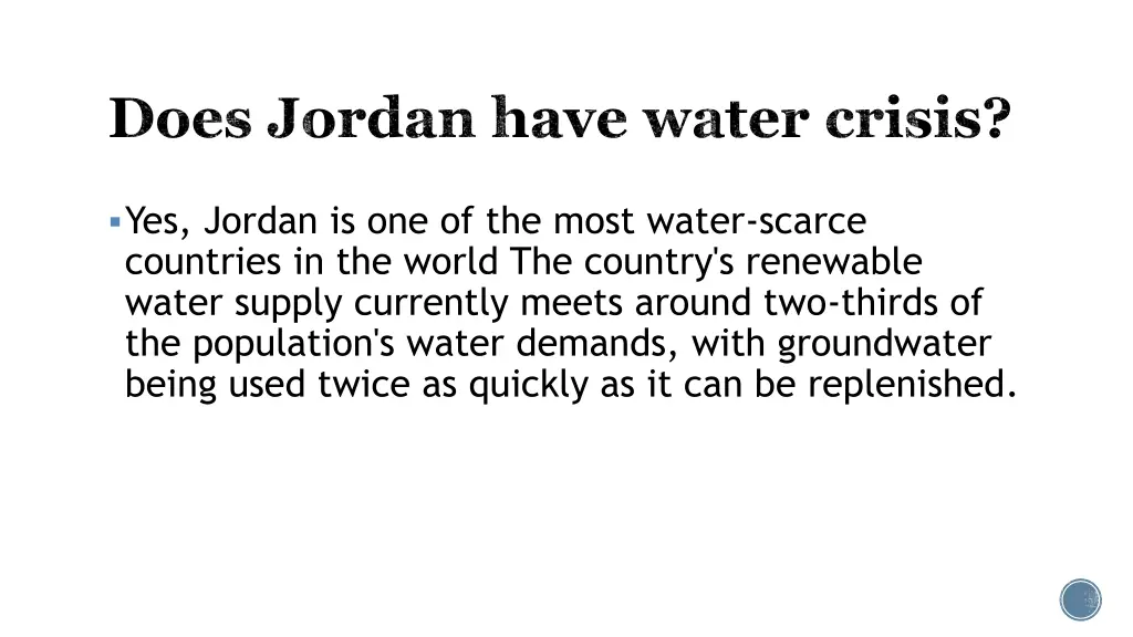 does jordan have water crisis