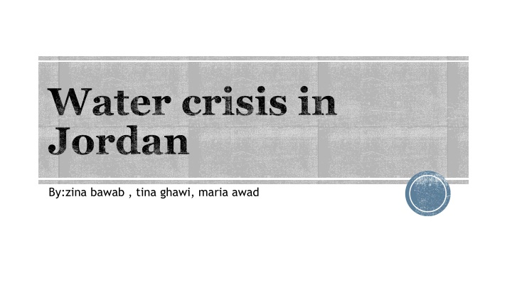 water crisis in jordan