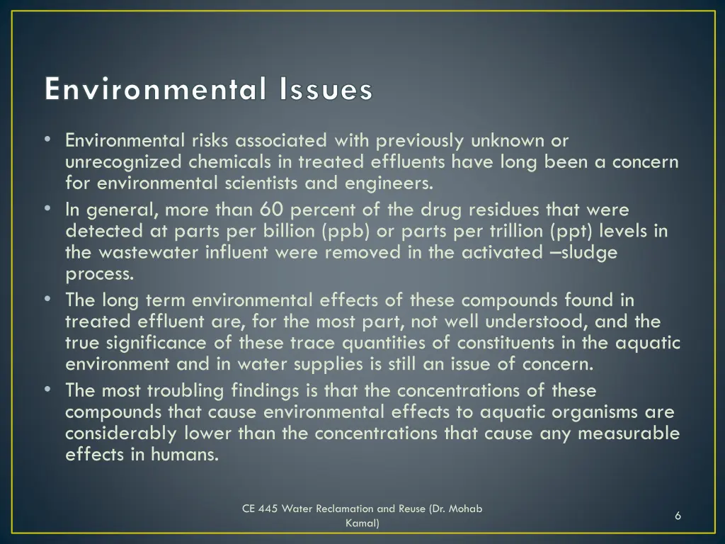 environmental issues