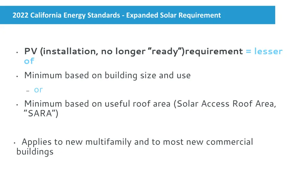 2022 california energy standards expanded solar